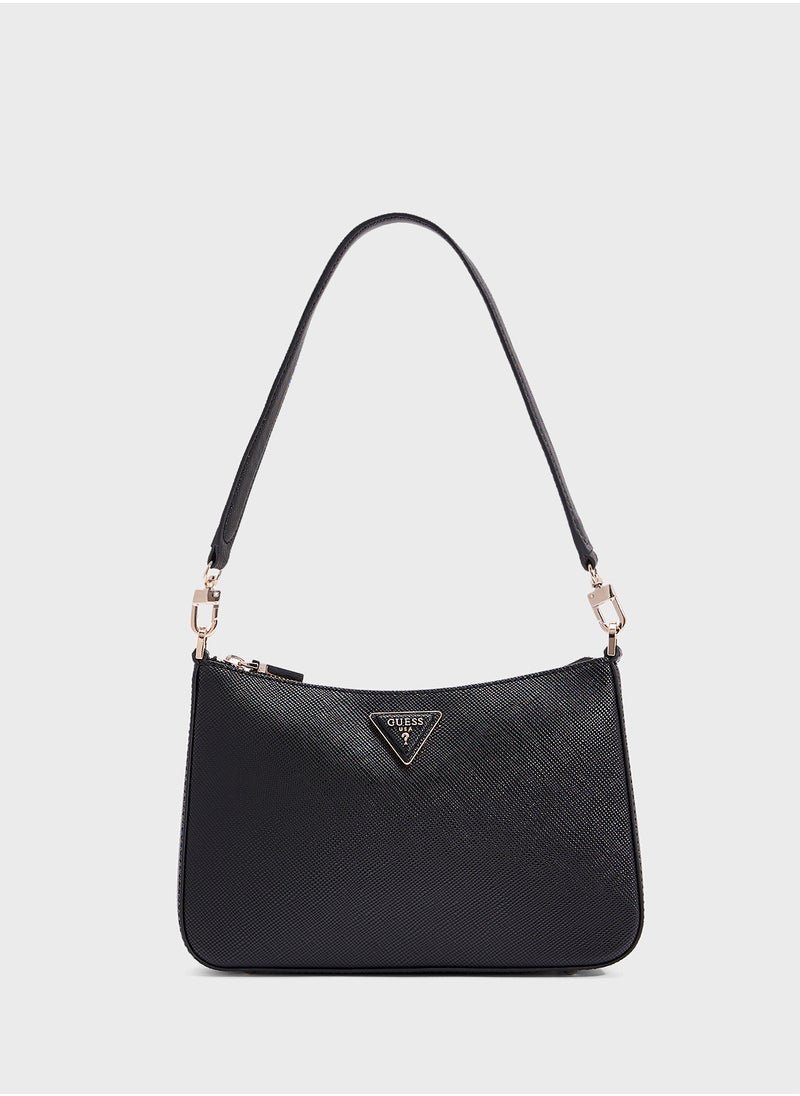 GUESS Eco Jazlynn Top Handle Zip Throgh Satchels  - Image 1