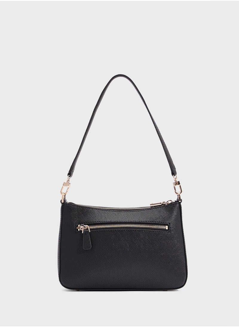 GUESS Eco Jazlynn Top Handle Zip Throgh Satchels  - Image 2