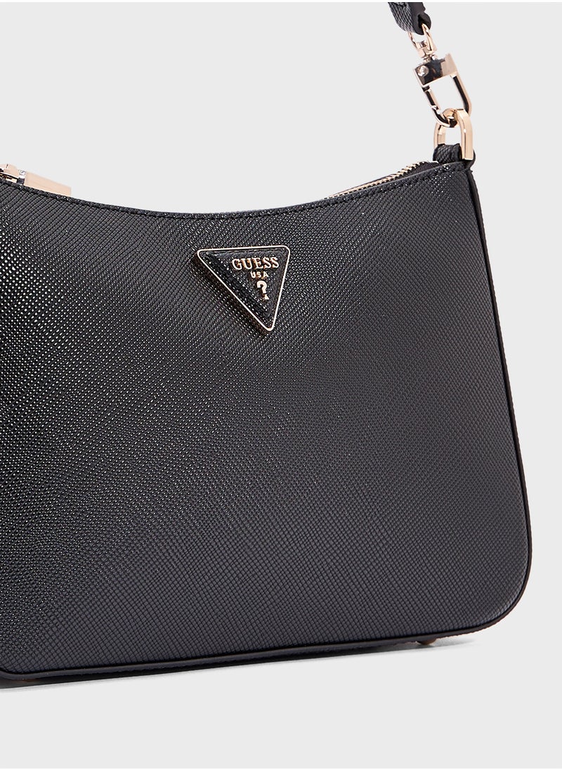 GUESS Eco Jazlynn Top Handle Zip Throgh Satchels  - Image 4