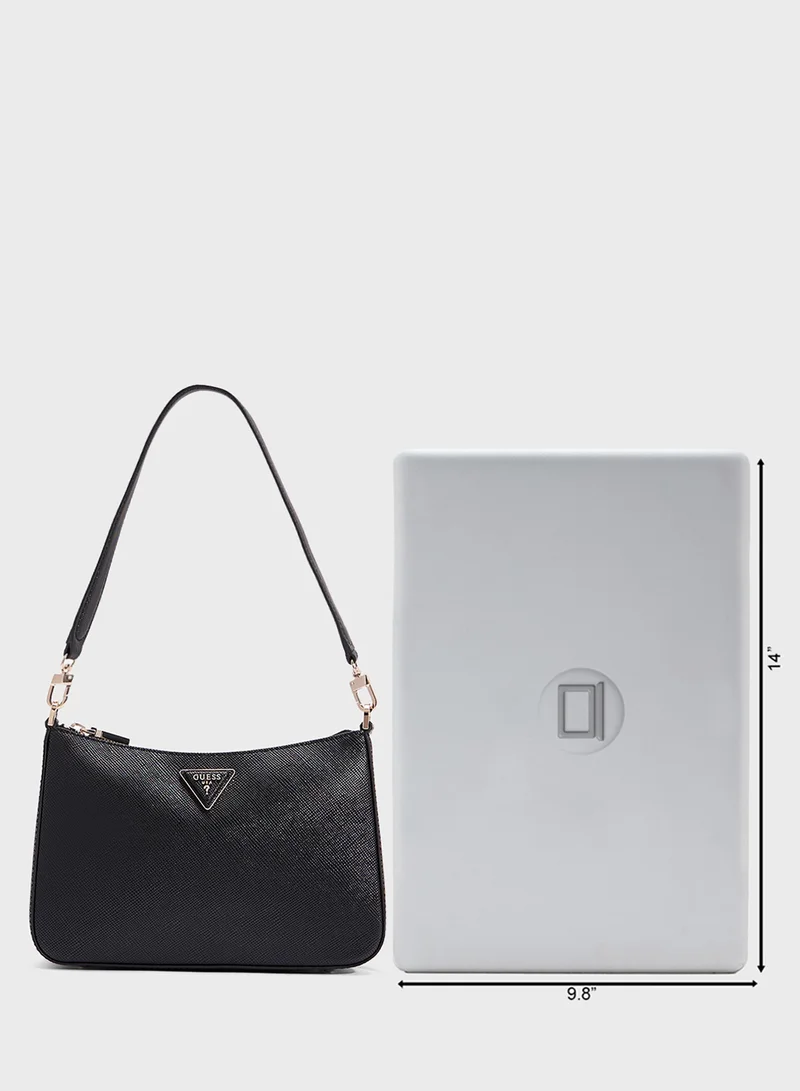 GUESS Eco Jazlynn Top Handle Zip Throgh Satchels