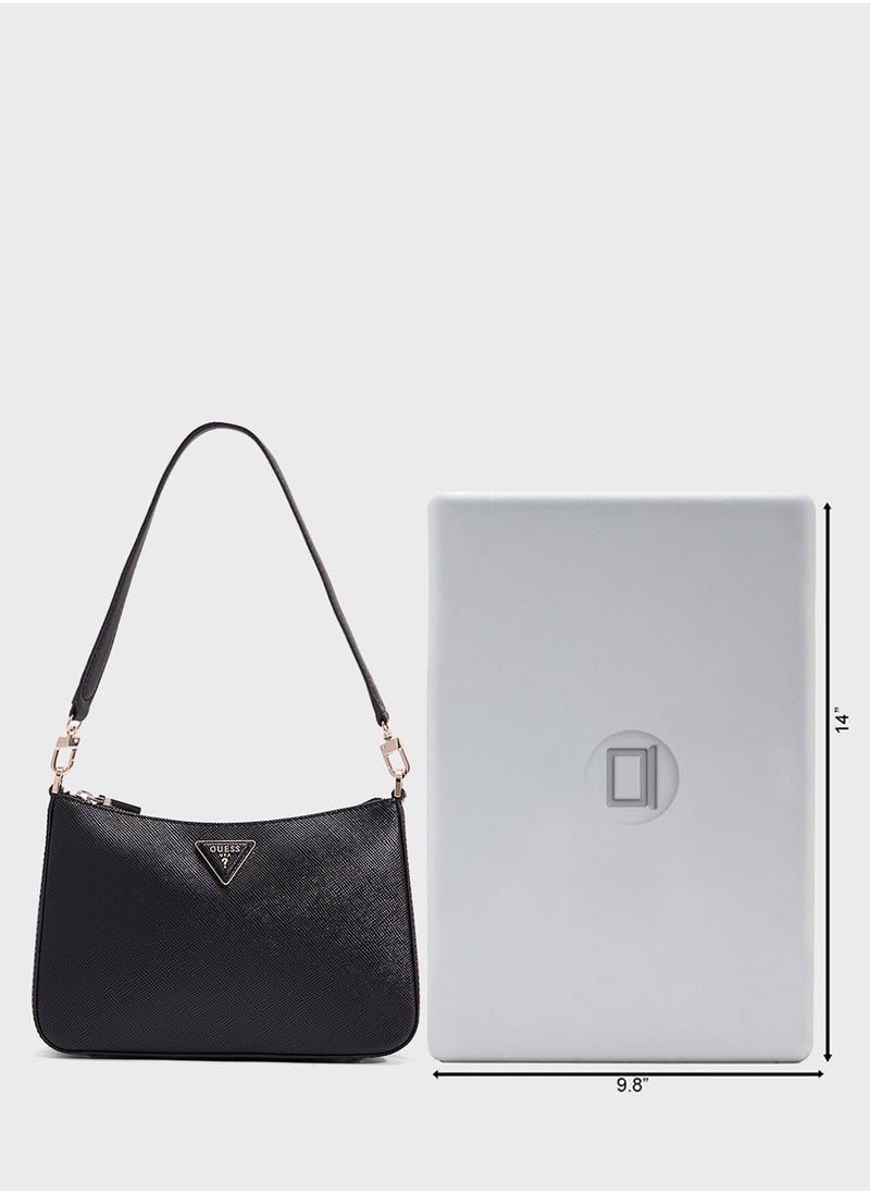 GUESS - Eco Jazlynn Top Handle Zip Throgh Satchels - Image 1