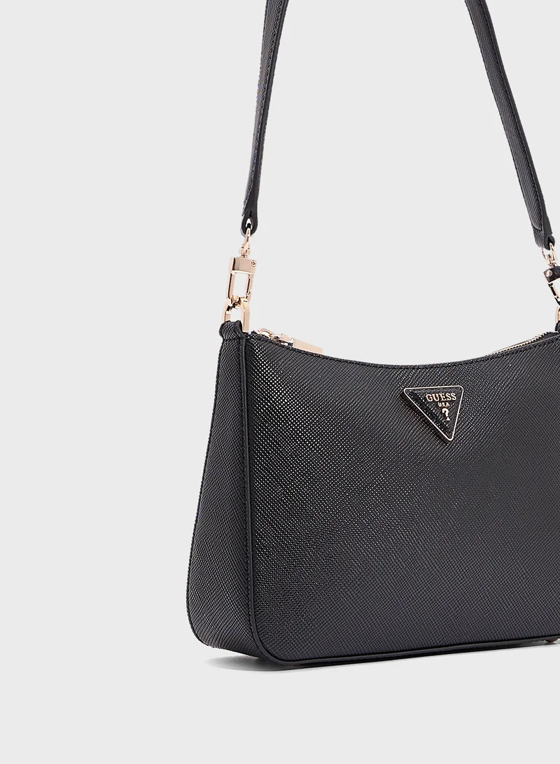 GUESS Eco Jazlynn Top Handle Zip Throgh Satchels
