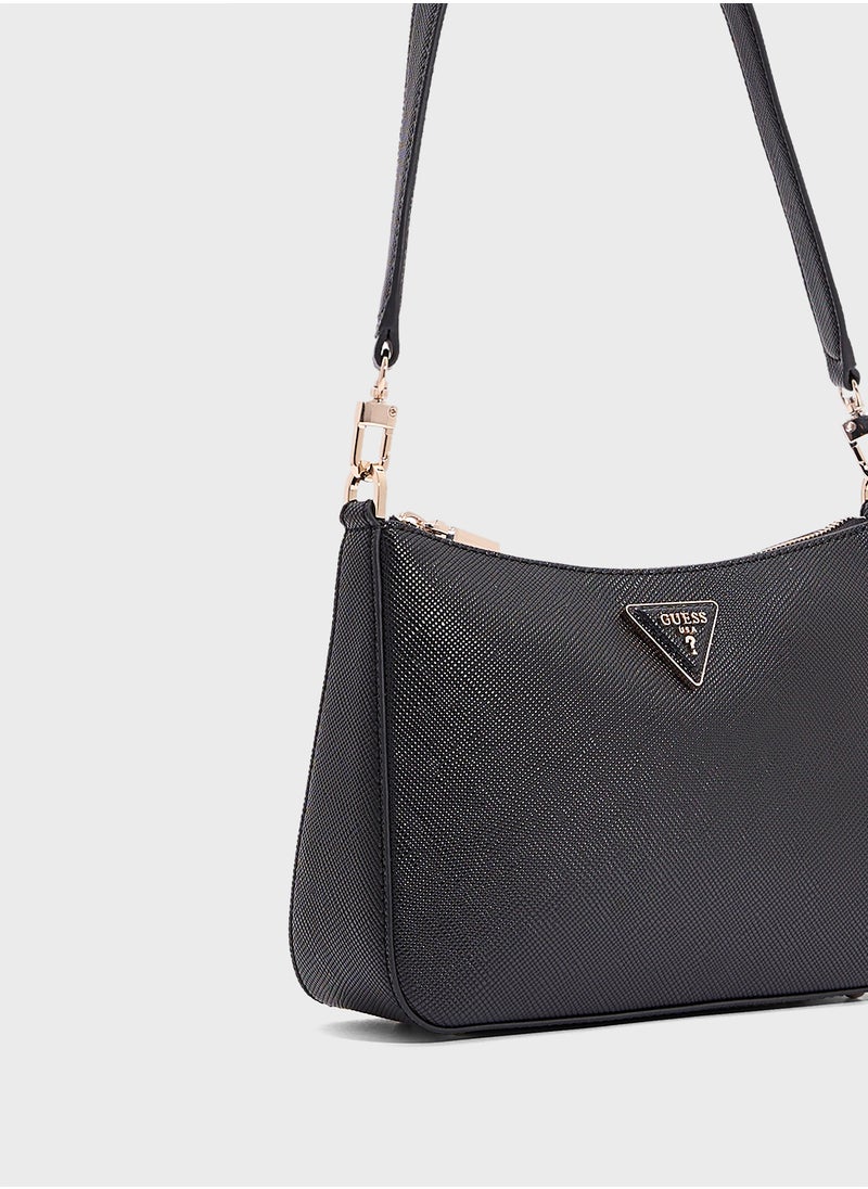 GUESS Eco Jazlynn Top Handle Zip Throgh Satchels  - Image 3