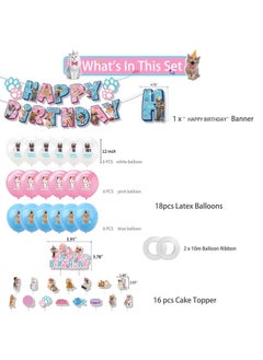 NIBEMINENT Cats Balloon Set with Happy Birthday Banner,Cake Topper,Perfect for Graduation Baby Shower Birthday Bachelorette Party Backdrop Decoration,Suitable for Indoor and Outdoor  - Image 3