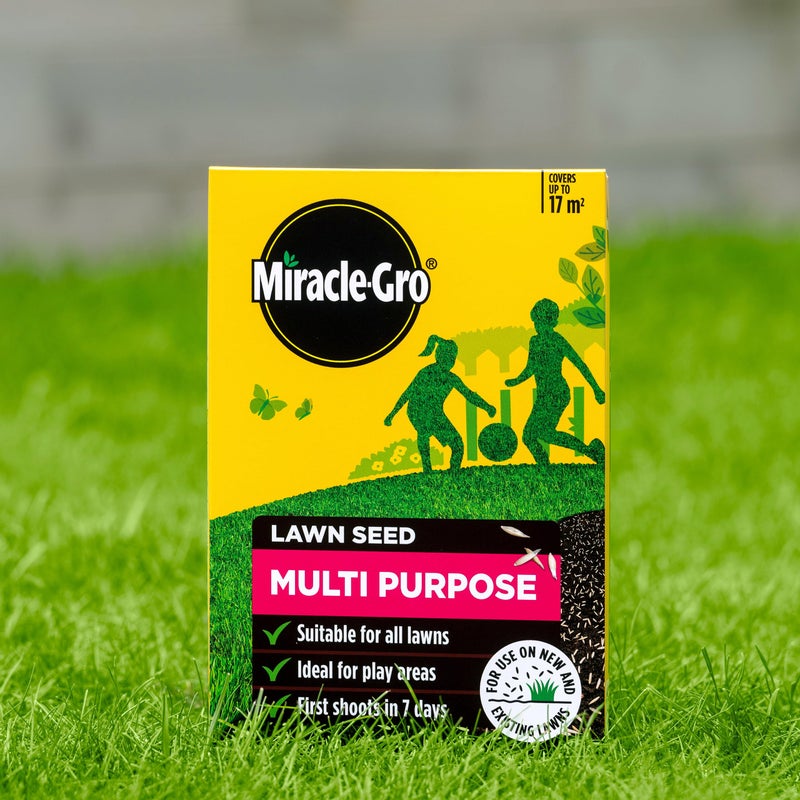 Miracle-Gro Multi Purpose Lawn Seed, Child & Pet Friendly, Coverage 17m2, 500g Box - Image 3