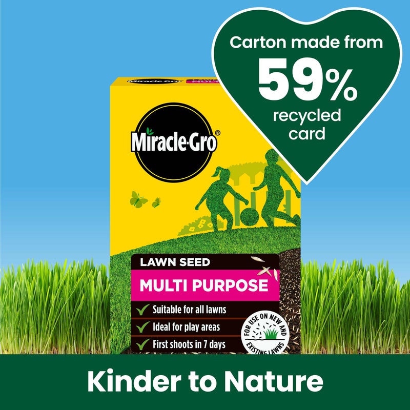 Miracle-Gro Multi Purpose Lawn Seed, Child & Pet Friendly, Coverage 17m2, 500g Box - Image 5