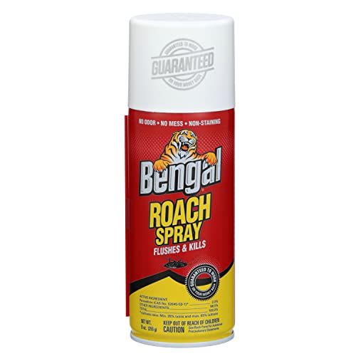 Bengal Roach Spray, Odorless Stain-Free Dry Spray, 2-Count, 9 Oz. Aerosol Cans - Image 3