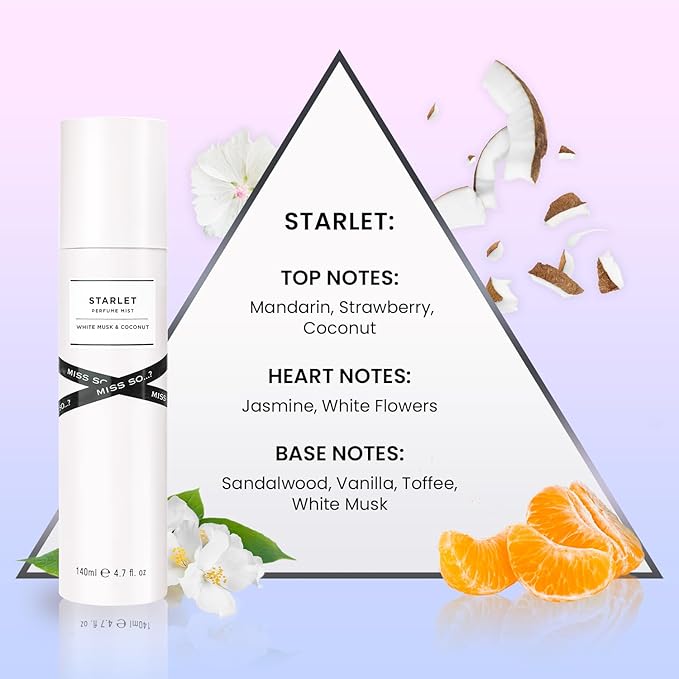 So..? Miss So Womens Starlet Perfume Mist Spray 140ml - Image 2