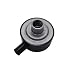 TAKPART Black Round Push In Style Valve Cover Breather with Vent Tube Compatible for 114 Hole Valve Cover - Image 2