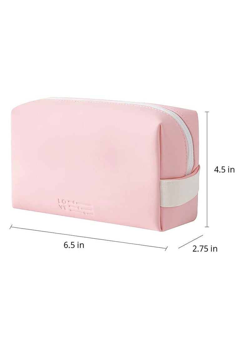KASTWAVE - Small Makeup Bag, Travel Cosmetic Bag for Women Girls, Zipper Pouch Makeup Organizer - Image 1