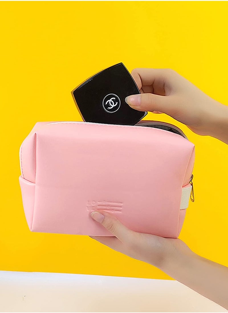 KASTWAVE - Small Makeup Bag, Travel Cosmetic Bag for Women Girls, Zipper Pouch Makeup Organizer - Image 1