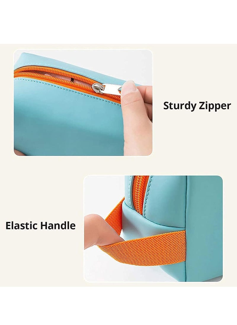 KASTWAVE - Small Makeup Bag, Travel Cosmetic Bag for Women Girls, Zipper Pouch Makeup Organizer - Image 1