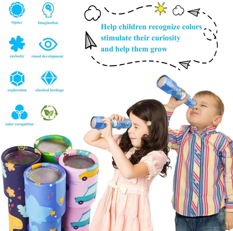 Sillyme 6pc Kaleidoscopes for Kids Return Gifts Birthday Party for Kids - Educational Toys for Party Favors - Return Gifts for Kids Age 8-12 3-5 2 10 - Best Birthday Return Gifts for Kids in Bulk - Image 4