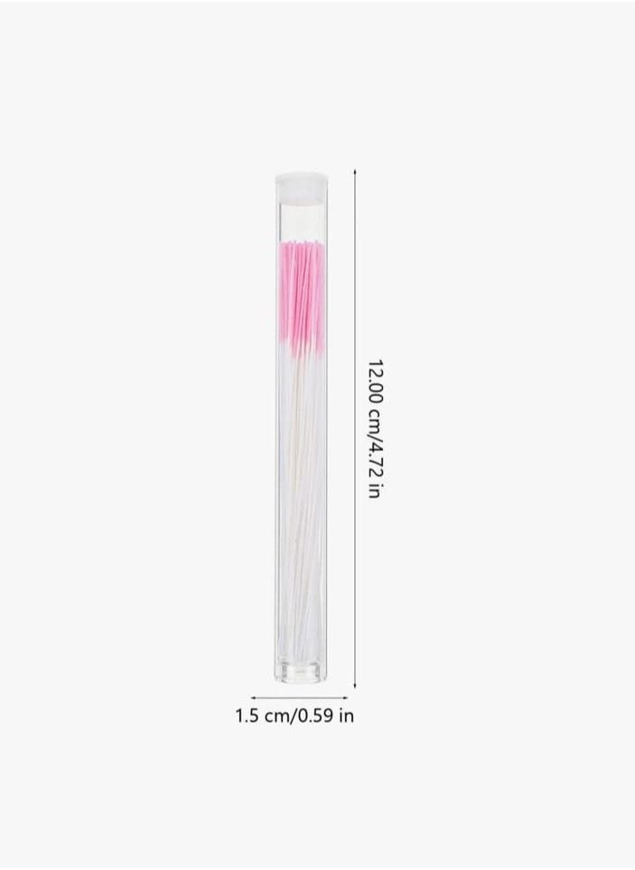 Generic Earrings Hole Cleaner Rose Fragrance Odor Removal Ear Care Kit Piercing Floss Disposable Piercing Aftercare Piercing Cleaning Line Ear Piercing Care Cleaning Tool 120 Pieces  - Image 5