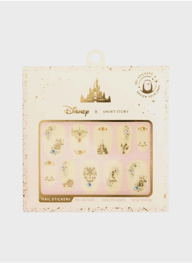 شورت ستوري Disney Nail Sticker Beauty And The Beast