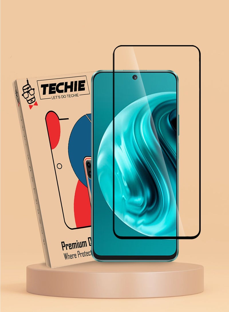 Techie حماية شاشة زجاجية مقسّاة HD بصلابة 9H تغطي كامل الشاشة لهاتف هواوي نوفا 12i - مضادة للخدوش، مضادة لبصمات الأصابع، وتقنية خالية من الفقاعات - Image 1
