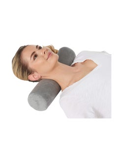 Cervical Neck Roll Memory Foam Pillow, Bolster Pillow, Round Neck Pillows Support for Sleeping | Bolster Pillow for Bed, Legs, Back and Yoga