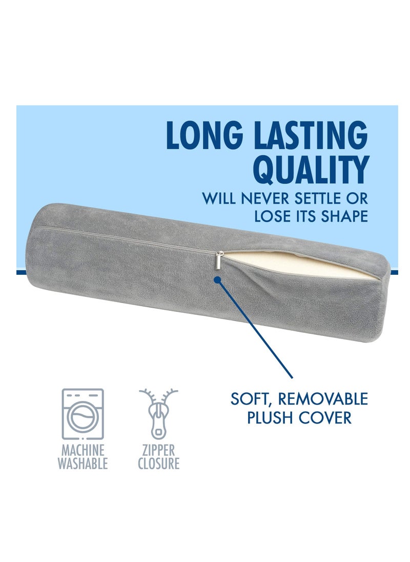 Generic - Cervical Neck Roll Memory Foam Pillow, Bolster Pillow, Round Neck Pillows Support for Sleeping | Bolster Pillow for Bed, Legs, Back and Yoga - Image 1