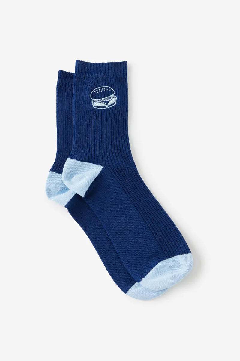 Typo Mid Crew Socks