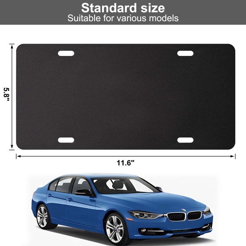 Demao License Plate Pad Anti Rrattle 2 Pack, License Plate Foam Padding Shockproof, Universal Fit for Car &SUV Noise Reduction & Vibration Dampening,11.6"x5.8"x0.1" - Image 3
