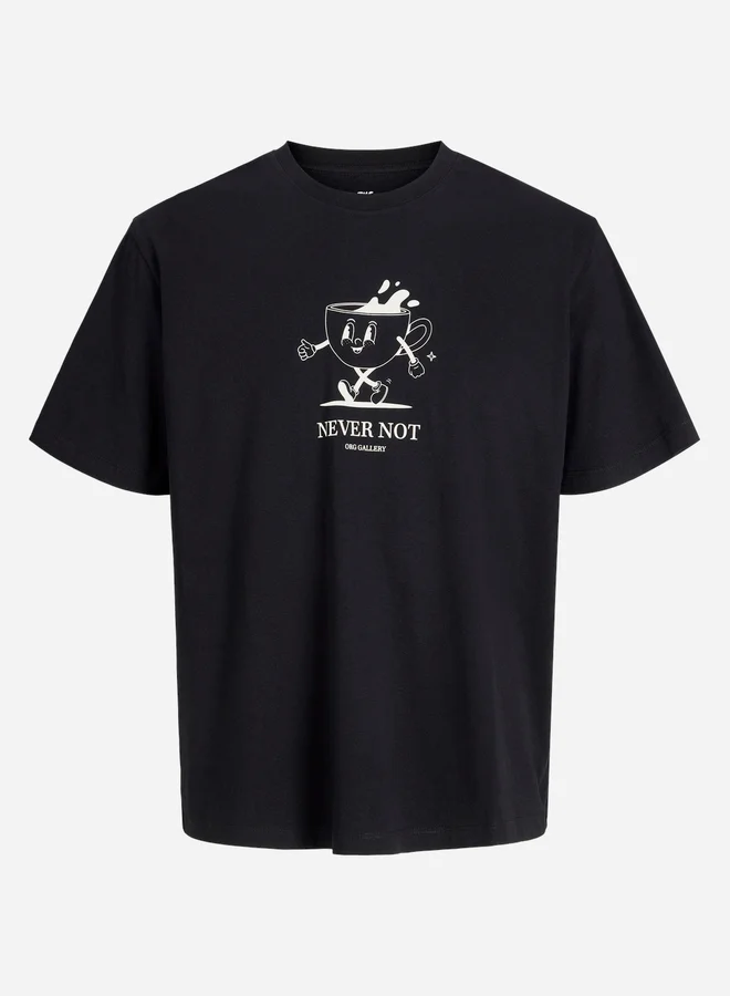 JACK & JONES Graphic Print Crew Neck T-Shirt
