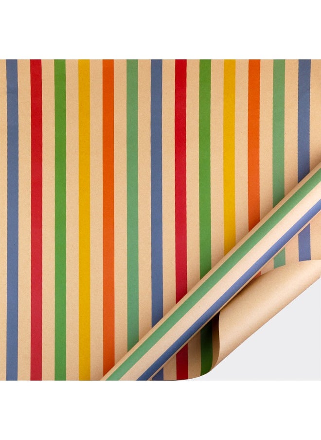 Zeemey - 6 Sheets Gift Wrapping Paper With Accessories,Holiday Gift Wrapping Paper,Birthday Gift Box Gift Wrapping DIY, Gift Wrapping Paper for Birthday, Holiday, Wedding, Party,Kids Gift Wrapping (70cmX50cm) - Image 1