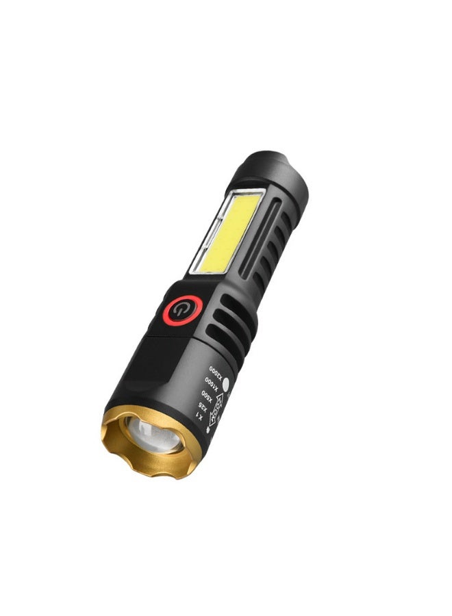 USB Rechargeable Mini Pocket Torch Light with Ring – Compact LED Emergency Flashlight - Image 4