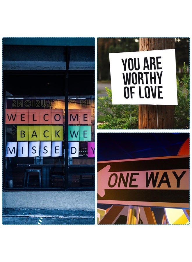 PATIKIL 7 Inch Letter Stencils Number Stencils, 36 Pack Reusable Alphabet Templates Numbers Stencil Set for Painting on Wood Wall, White - Image 4