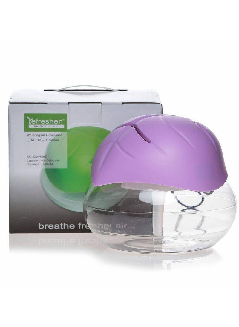 AMM Leaf Shaped Electrical Water Air Refresher Air Revitalizer Air Purifier Air Humidifier-Purple  - Image 3