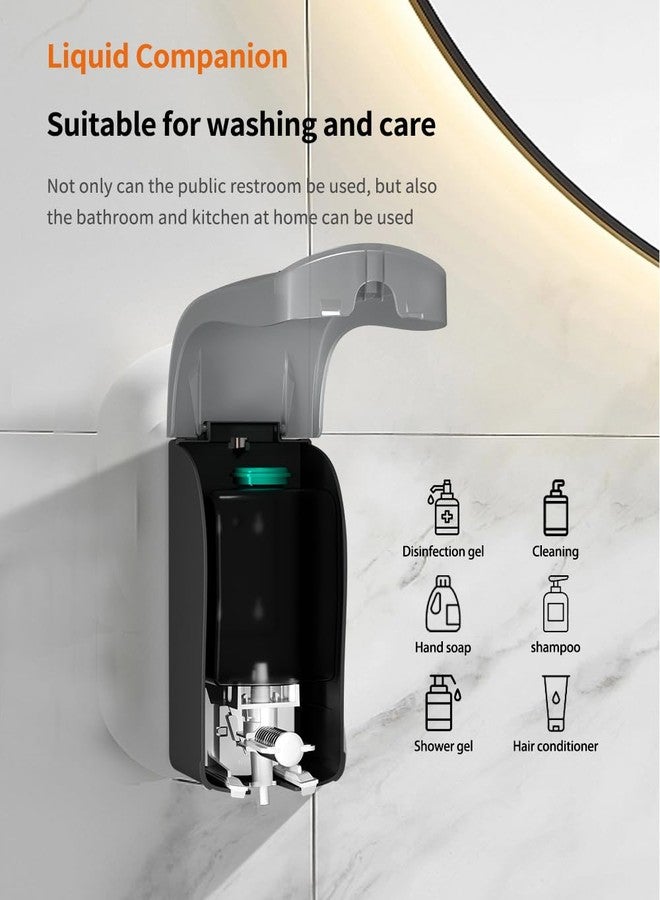 CHUANGDIAN Manual Foam Soap Dispenser, 35oz (1000mL) Commercial Refillable Foaming Soap Dispenser-Dark Grey, CHUANGDIAN - Image 4
