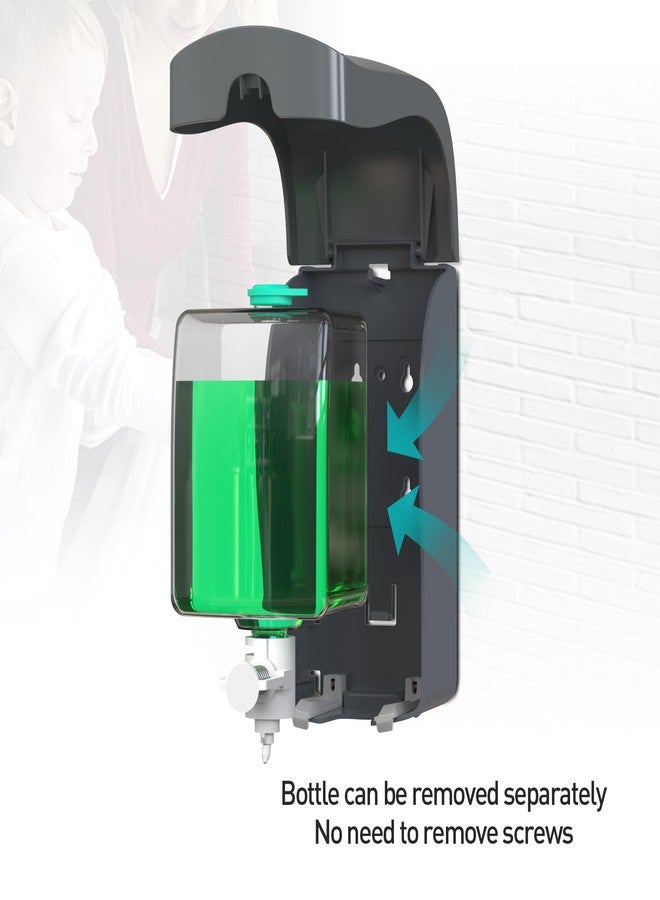 CHUANGDIAN Manual Foam Soap Dispenser, 35oz (1000mL) Commercial Refillable Foaming Soap Dispenser-Dark Grey, CHUANGDIAN - Image 2