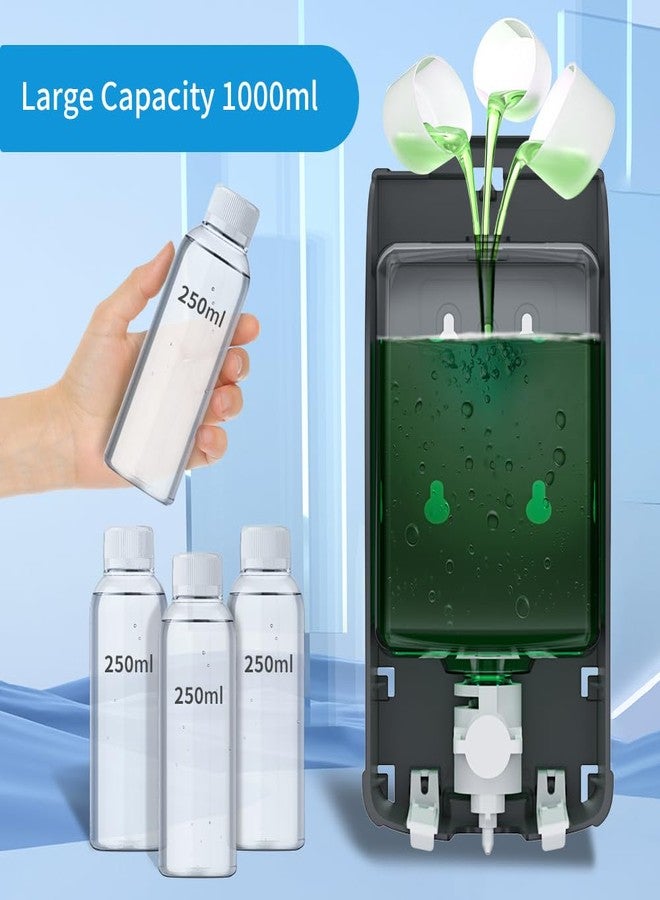 CHUANGDIAN Manual Foam Soap Dispenser, 35oz (1000mL) Commercial Refillable Foaming Soap Dispenser-Dark Grey, CHUANGDIAN - Image 3