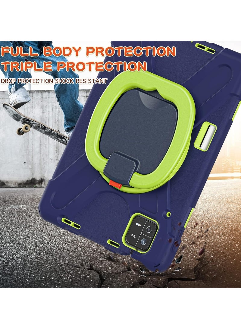 عام غطاء Xiaomi Pad 6 / Pad 6 Pro 11-inch 2023 Case ، بنية هجينة محمولة مضادة للصدمات مع حامل للقلم ، وحلقة دورانية وحلقة للوقوف ، وحزام كتف. - Image 5