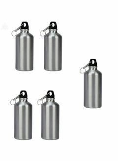 KASTWAVE Aluminum Water Bottle 20 OZ Aluminum Bike Water Bottle Lightweight Aluminum Reusable Bottles Leak Proof Aluminum Sports Bottle Travel Bottles with Twist Cap and Buckle, for Camping, 5 Pieces  - Image 1
