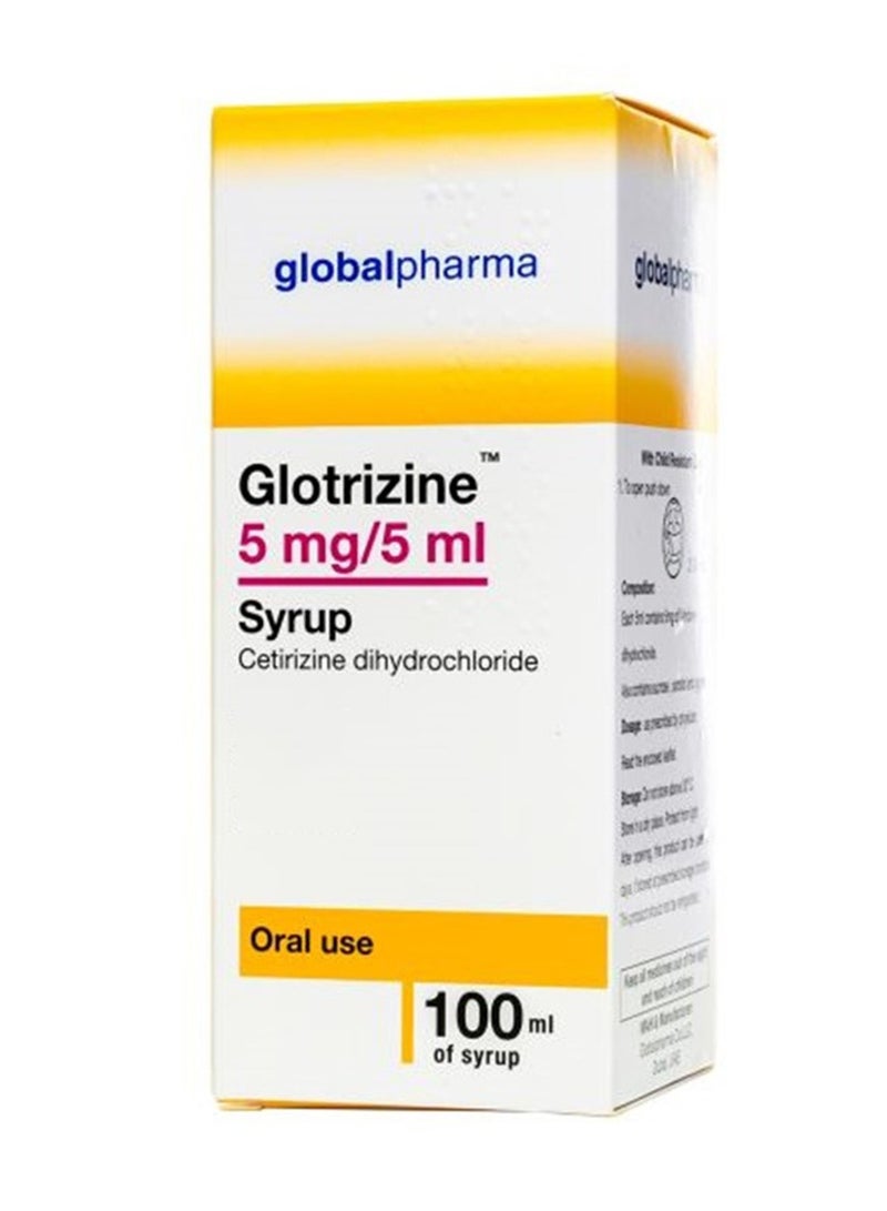 Glotrizine Syrup 100Ml, 5Mg / 5Ml