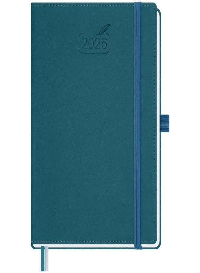 BEZEND 2026 Planner Weekly and Monthly (6" x 8.5") Daily Calendar with Half-Hourly Timeslots & Tabs (Jan-Dec) Note & Expenses, Pen Holder, Inner Pocket, Vegan Leather Hardcover - Dark Green - Image 1