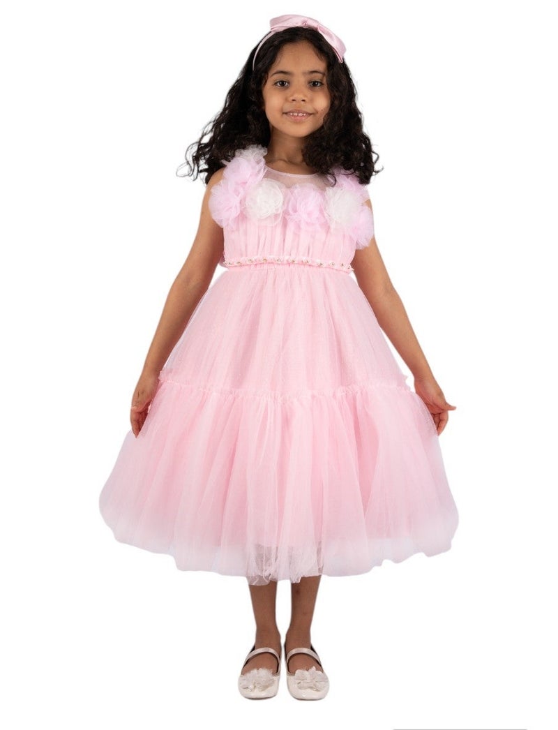 D'Daniela Floral Tulle Dress - Image 2