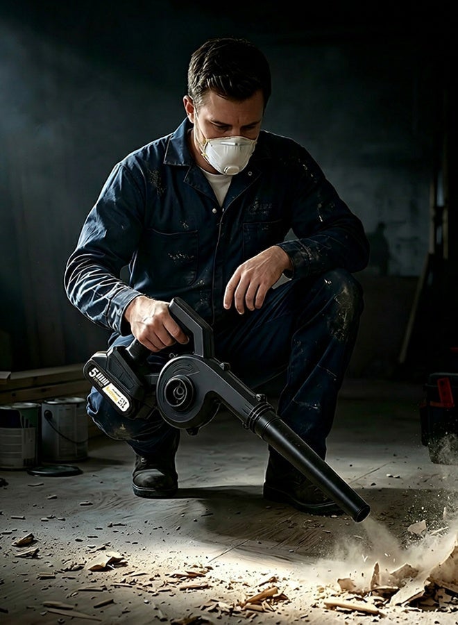 Arstheco 21V Cordless Air Blower, 420CFM 150MPH Powerful Blower with 5 Nozzles for Home, Car & Garden Cleaning - Image 5