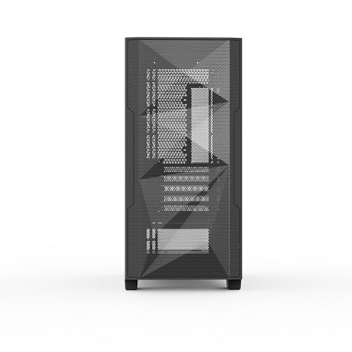 Rosewill FBM-X6 Micro ATX Mid Tower Case - Tempered Glass Side Panel, High Airflow, 4X PWM ARGB Fans, Dedicated Cable Routing Clips, Pre-Installed 650W 80+ Gold Power Supply - Black - Image 5