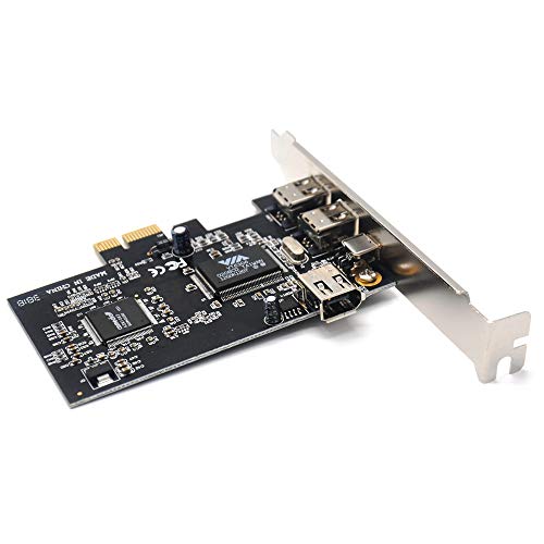 Pardarsey Padarsey PCIe 3 Ports 1394A Firewire Expansion Card, PCI Express (1X) to External IEEE 1394 Adapter Controller (2 x 6 Pin + 1 x 4 Pin) with Low Profile Bracket for Desktop PC and DV Connection - Image 4