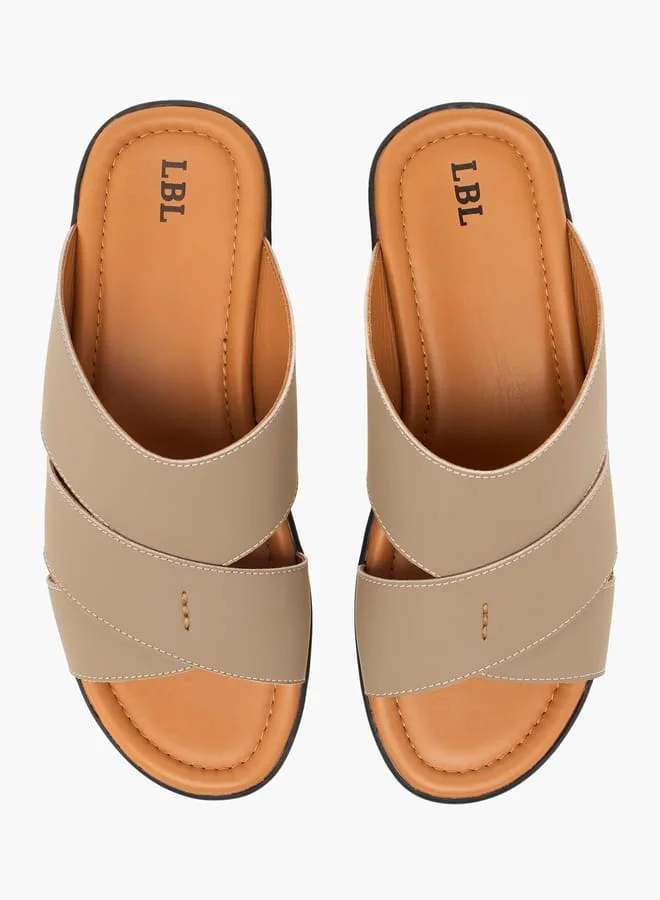 ال بي ال من شو اكسبرس صنادل عربية رجالية سادة سهلة الارتداء