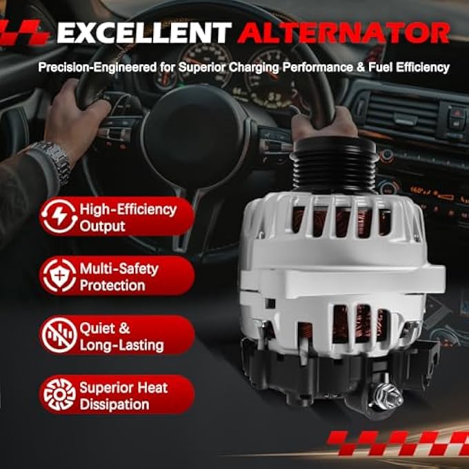 Autodevil 11610 Alternator 90 Amp 12V Fits for Elantra 2014-2017, Elantra Coupe 2013-2014, Forte & Forte Koup 2014-2016, 1.8L 2.0L, Replace OE 37300-2E200, 37300-2E200RU - Image 4