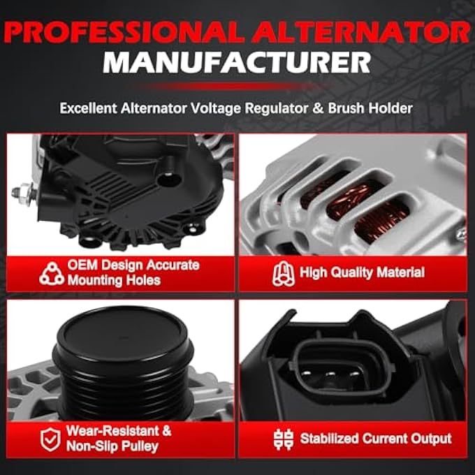 Autodevil 11610 Alternator 90 Amp 12V Fits for Elantra 2014-2017, Elantra Coupe 2013-2014, Forte & Forte Koup 2014-2016, 1.8L 2.0L, Replace OE 37300-2E200, 37300-2E200RU - Image 5