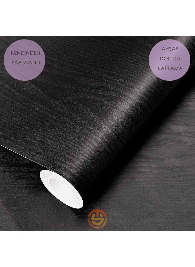 Technosmart 60CM×100CM Self Adhesive Wood Look Covering Paper Kitchen Cabinet Table Wall  - Image 2
