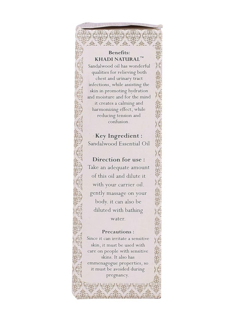 Khadi Natural Khadi Natural Sandalwood Essential Oil Pure and Natural Essential Oil Essential Oil for Calming Nervous Tension Ayurvedic Essential Oil 15 ml  - Image 2