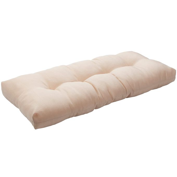 FUNHOME Outdoor Bench Cushion 45 x18 inch with NonSlip GripsWater Resistant Porch Swing CushionBench Pillow PadsTufted Cushions for Patio Garden Furniture45 Seat CushionsAntique Beige