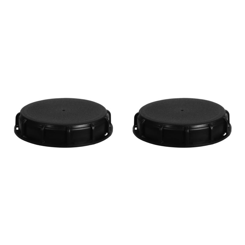 2pcs IBC Tote Cover IBC Tote Lid Water Lid for Convenient Storage IBC Tote Cover for Industrial Agriculture and Other Industries Black - Image 1