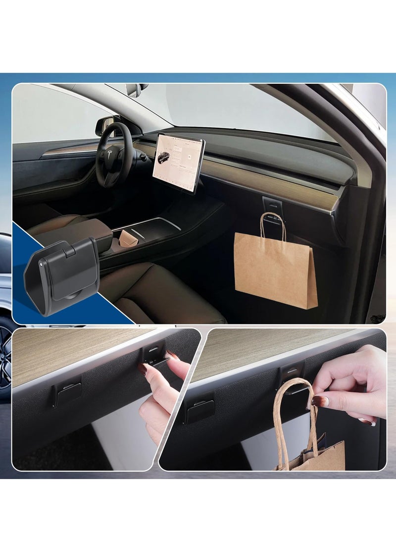 SYOSI - SYOSI Hidden Front Trunk Hook Compatible with Tesla Model Y 2022 2023 Accessories, Car - specific Glove Box Hook, Seat Hook and Car Trash Can - Image 1