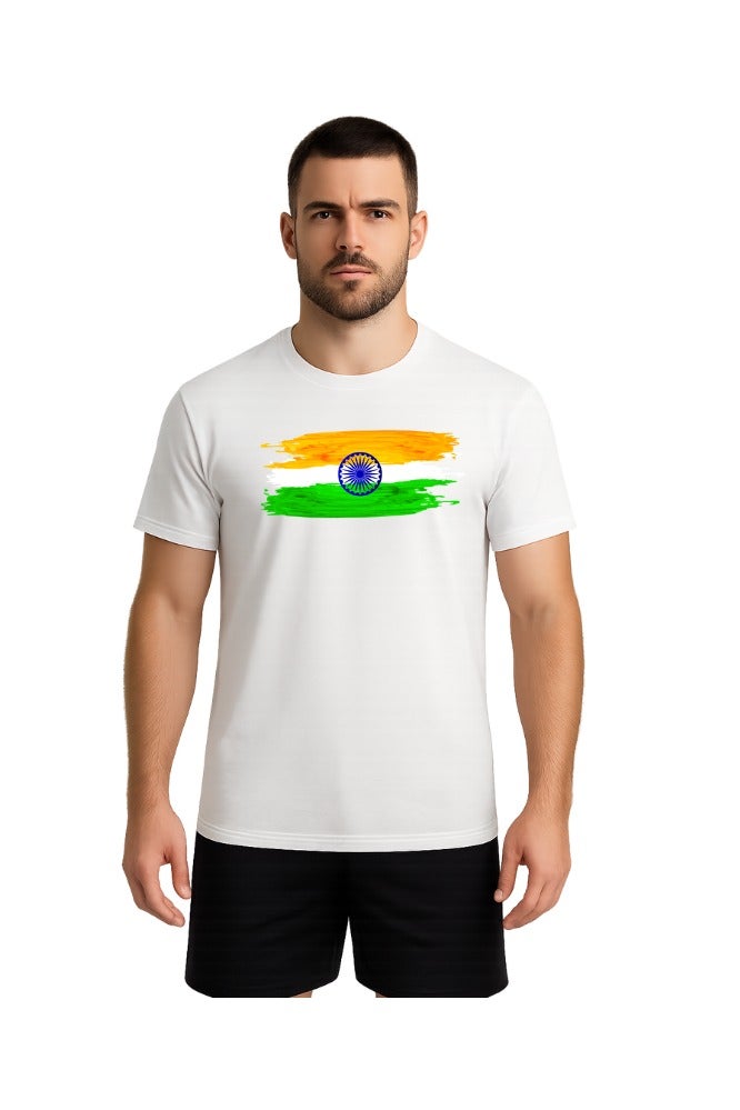 LOUD UNIVERSE India Flag Printed Men's Tshirt Soft
