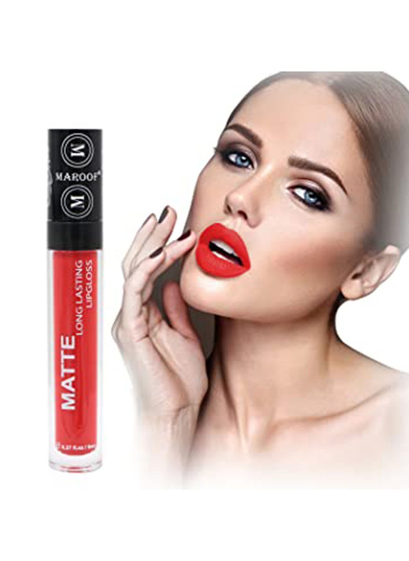 MAROOF Matte Lipgloss With Eye Kajal Pencil Duo Set And Brow Pencil Combo Multicolour Pack of 4 - Image 2